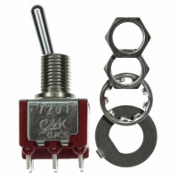 7201SHZQE SWITCH TOGGLE DPDT SOLDER LUG