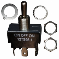 12TS95-1 SWITCH TOGGLE TS ON-OFF-ON DPDT