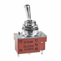 S5AW SWITCH TOGGLE SPDT 15A PNL SEAL