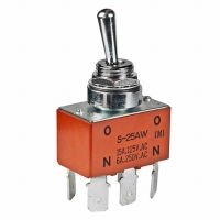 S25AWF SW TOGGLE DPDT 15A QUICK CONNECT