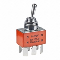 S6AWF SWITCH TOGGLE DPDT QUICK CONNECT