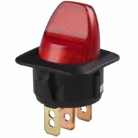 CLS-TS11A12250R SWITCH TOGGLE ILLUM SPST 25A RED