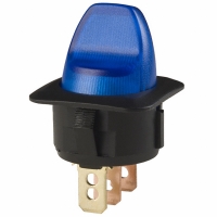 CLS-TS11A12250B SWITCH TOGGLE ILLUM SPST 25A BLU