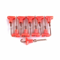 81-1-S ORN TERMINAL NAILCLIP STD 10PK ORNG