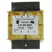 LP-30-800 XFRMR PWR 115/230V 15VAC 1.6A