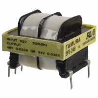 3FS-248 TRANSFORMER SINGLE 24VAC .046A